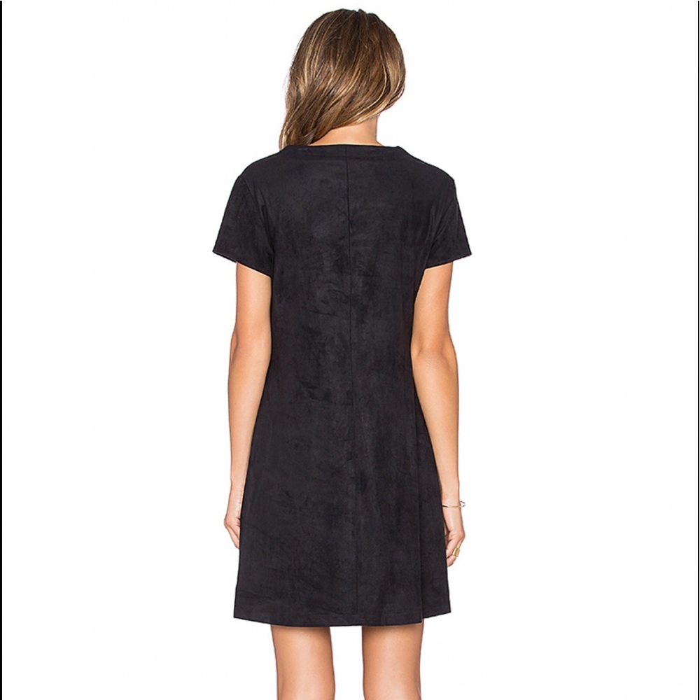 WAYF Faux Suede Lace Up Dress - Picture 8 of 8
